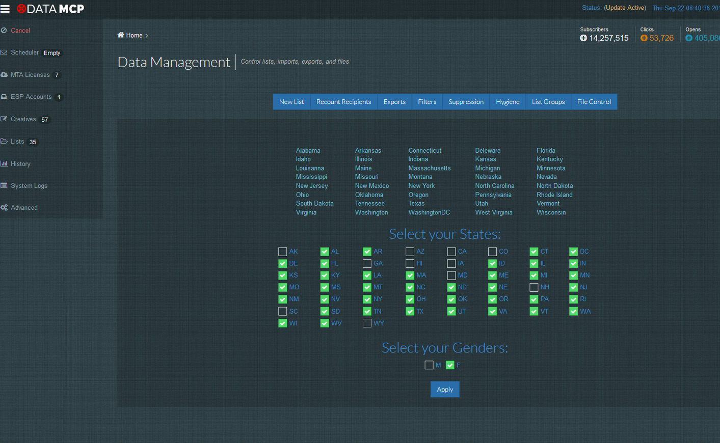 datamcp_data_management Data Management